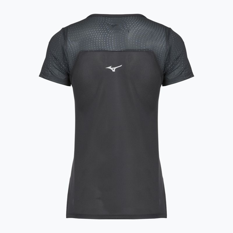 Maglietta da corsa da donna Mizuno DryAeroFlow Graphic Tee nera 2