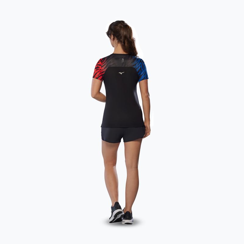 Maglietta da corsa donna Mizuno DryAeroFlow Graphic Tee oni red 4