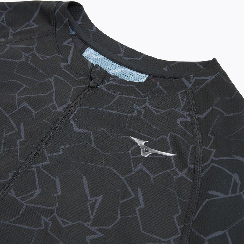 Maglietta da corsa da donna Mizuno Graphic Trail Tee nero 3