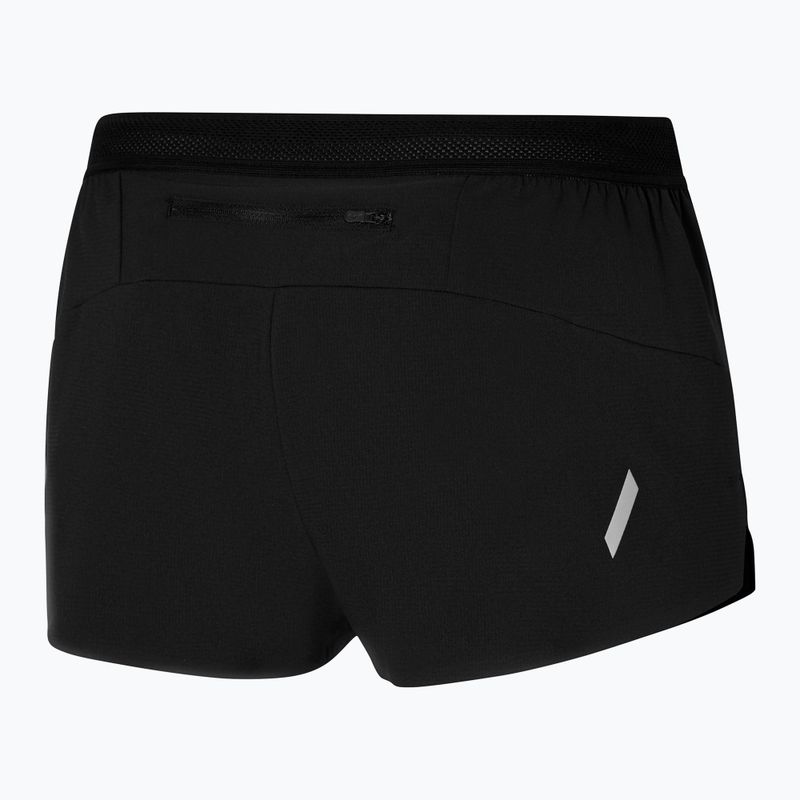 Pantaloncini da corsa uomo Mizuno Tech Light Split 1.5" neri 2