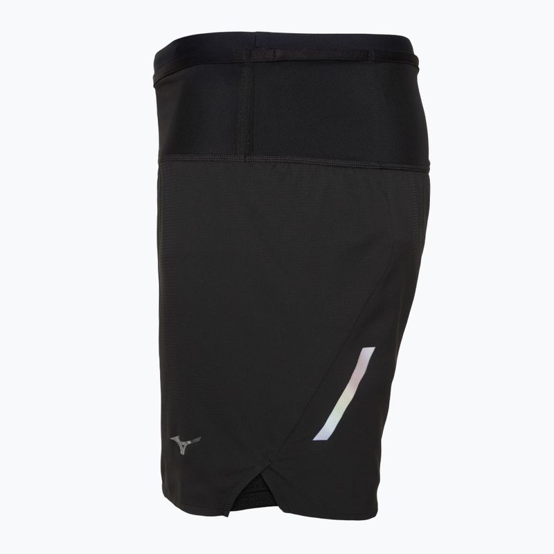 Pantaloncini da corsa Mizuno Trail ER 2IN1 da uomo, nero 3