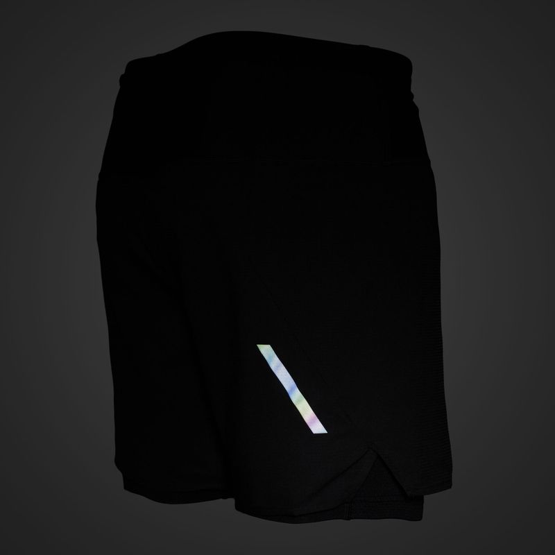 Pantaloncini da corsa Mizuno Trail ER 2IN1 da uomo, nero 7