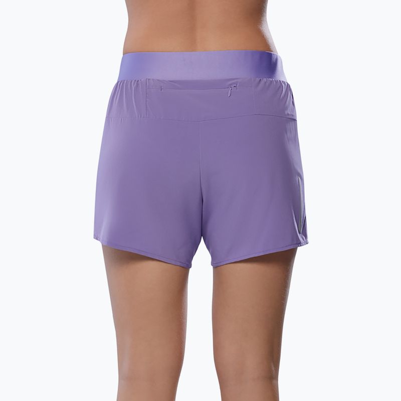 Pantaloncini da corsa da donna Mizuno Alpha 4.5" paisley viola 2