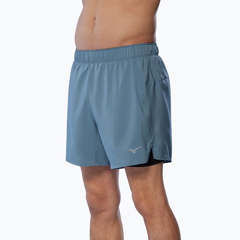 Pantaloncini da corsa Mizuno Core 5.5" 2IN1 citadel da uomo