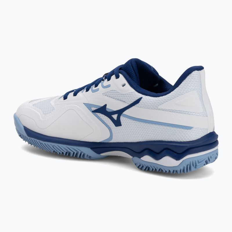 Scarpe da tennis da donna Mizuno Wave Exceed Light 2 CC bianco/blu bellwether/blu bel air 3