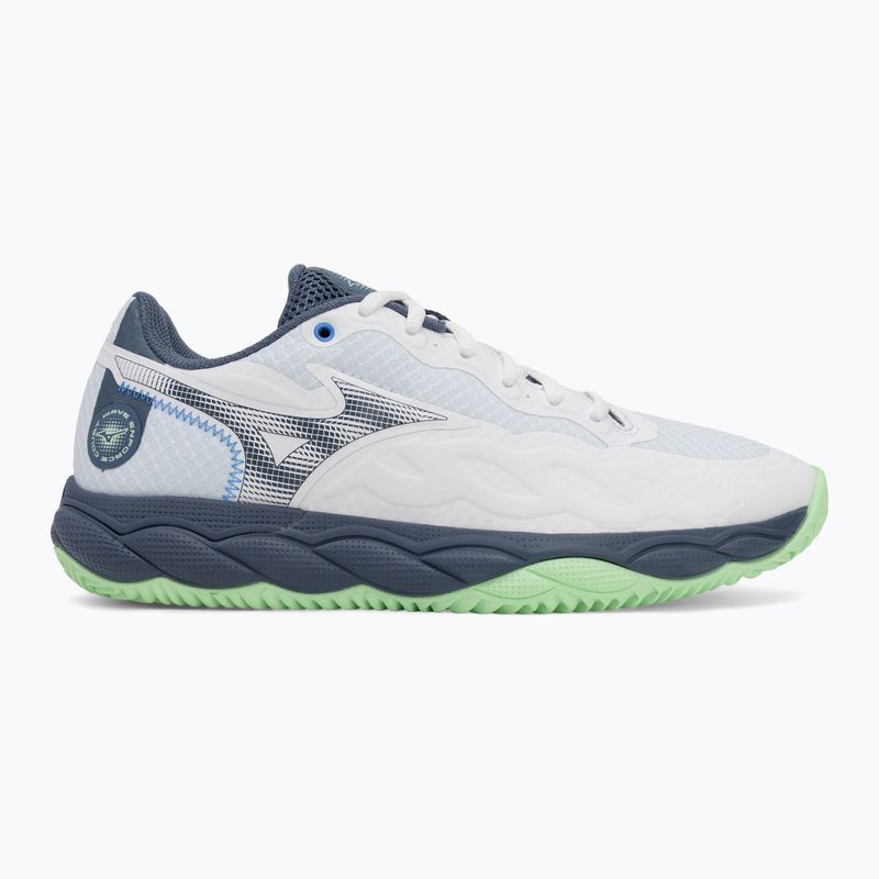 Scarpe da tennis da uomo Mizuno Wave Enforce Court CC bianco/ indaco vintage/ neo mint 2