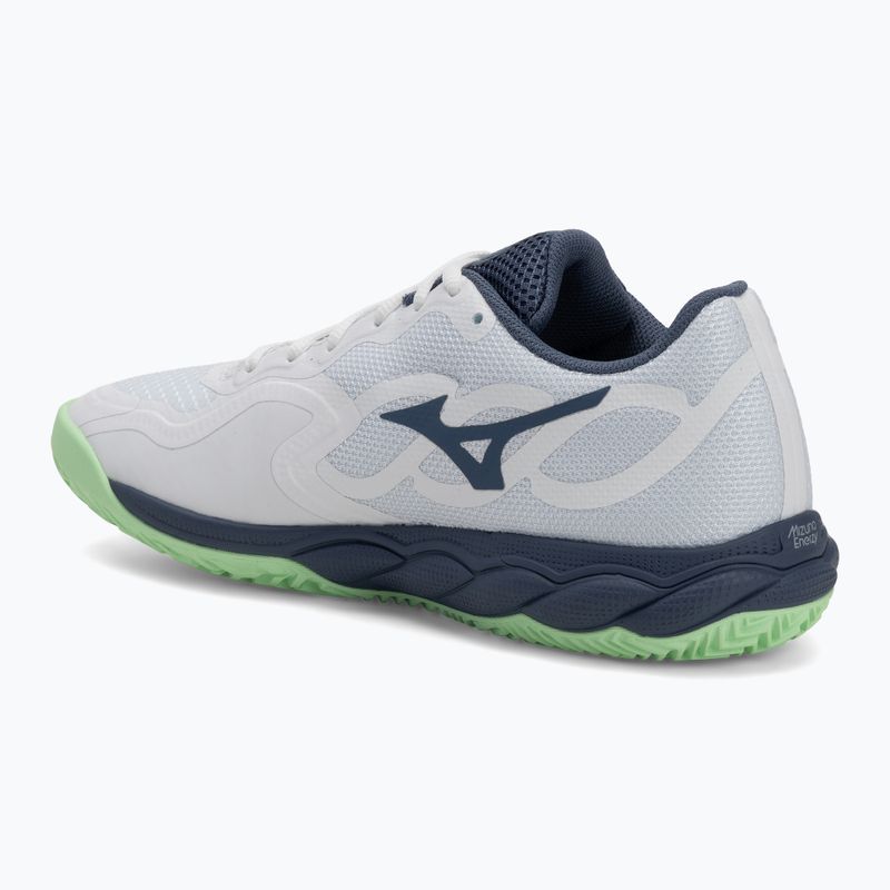 Scarpe da tennis da uomo Mizuno Wave Enforce Court CC bianco/ indaco vintage/ neo mint 3