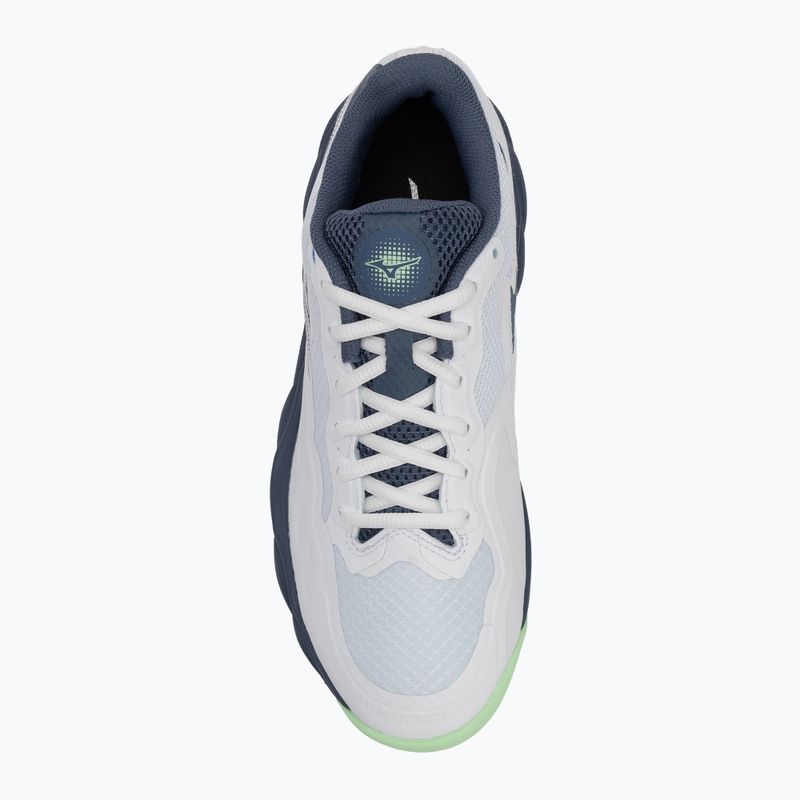 Scarpe da tennis da uomo Mizuno Wave Enforce Court CC bianco/ indaco vintage/ neo mint 5
