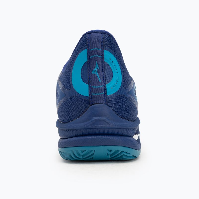 Scarpe da tennis da uomo Mizuno Wave Exceed Tour 6 CC blu bellwether/bianco/blu fjord 6