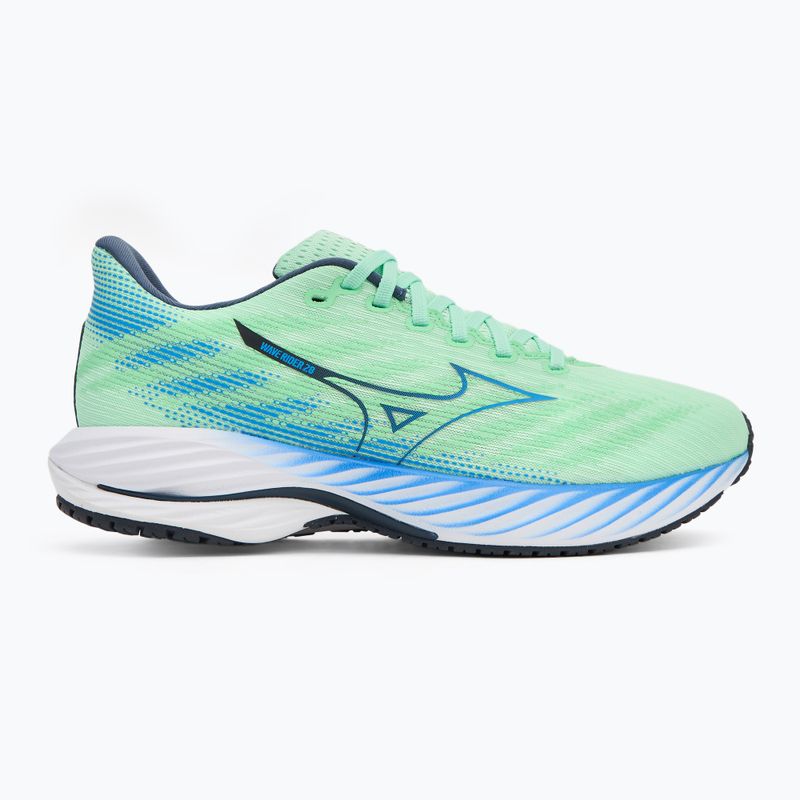 Scarpe da corsa da uomo Mizuno Wave Rider 28 neo menta/blu di frontiera/vintage 2