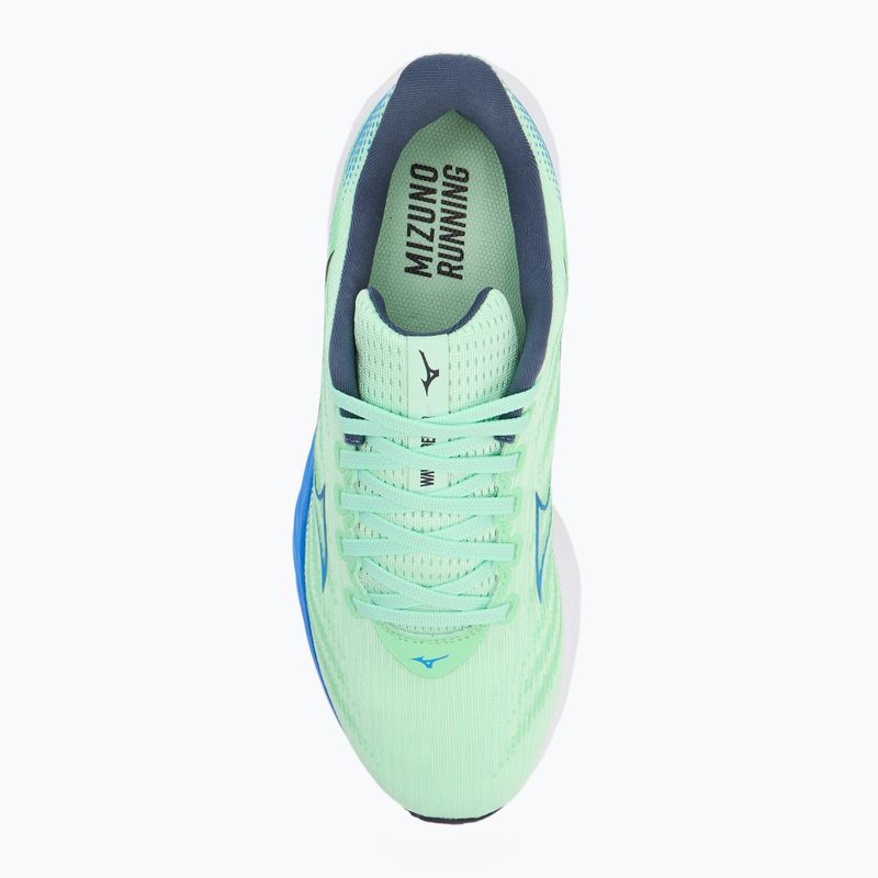 Scarpe da corsa da uomo Mizuno Wave Rider 28 neo menta/blu di frontiera/vintage 5