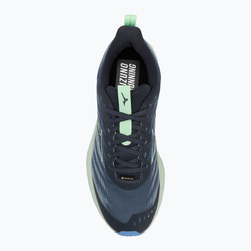Scarpe da corsa da uomo Mizuno Wave Rider GTX 2 vintage indigo / neo mint / front blue 5