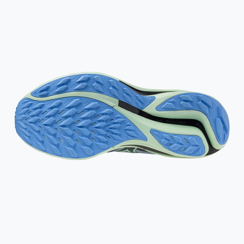 Scarpe da corsa da uomo Mizuno Wave Rider GTX 2 vintage indigo / neo mint / front blue 3