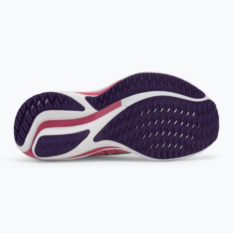 Scarpe da corsa da donna Mizuno Wave Rider 28 bianco neve/rosa camelia/vintage indigo 4