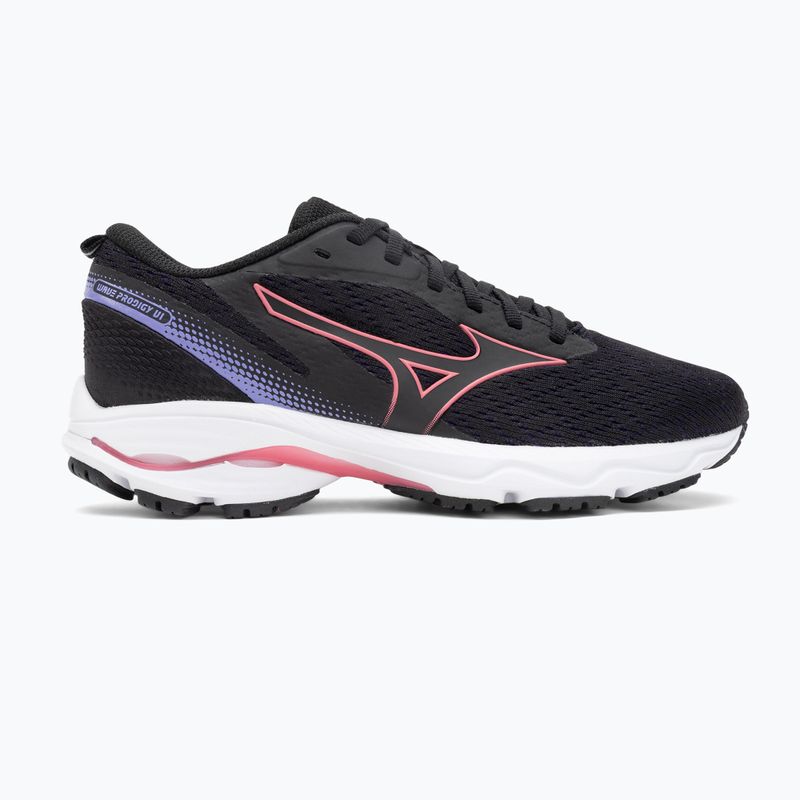 Scarpe da corsa da donna Mizuno Prodigy 6 nero/camelia rosa/viola paisley 2