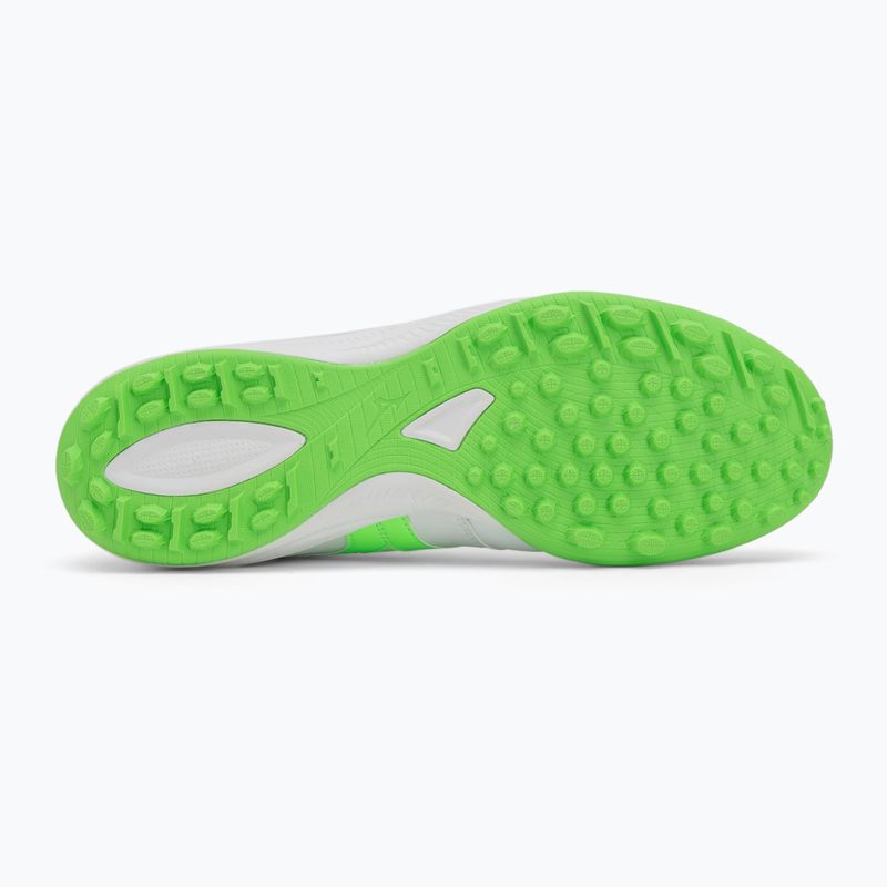 Scarpe da calcio Mizuno Morelia Sala Pro TF uomo bianco/verde neon/argento galassia 4