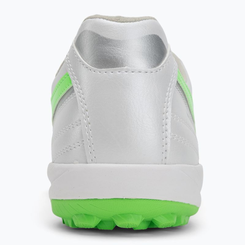 Scarpe da calcio Mizuno Morelia Sala Pro TF uomo bianco/verde neon/argento galassia 6