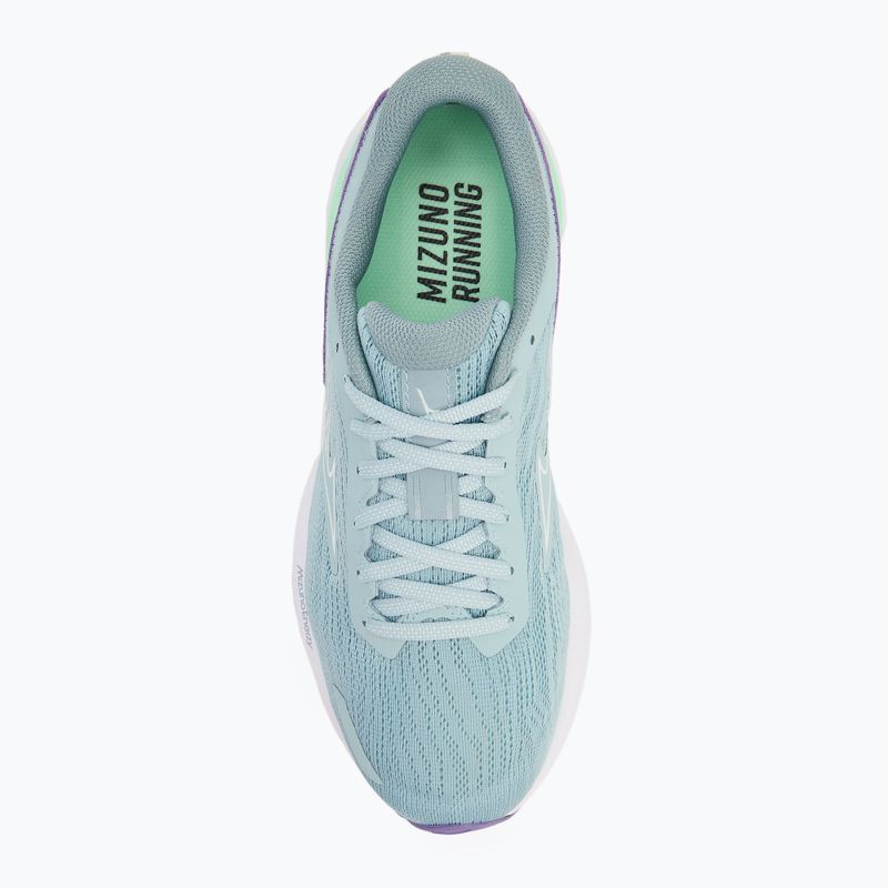 Scarpe da corsa da donna Mizuno Wave Revolt 3 etere/bianco/paisley purple 5