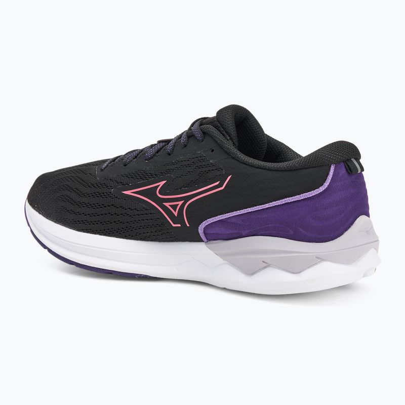 Scarpe da corsa da donna Mizuno Wave Revolt 3 nero/camelia rose/viola indaco 3