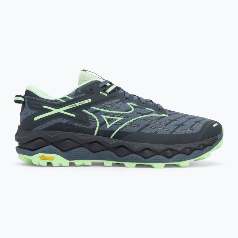 Scarpe da corsa uomo Mizuno Wave Mujin 10 vintage indigo/neo mint/india ink 2
