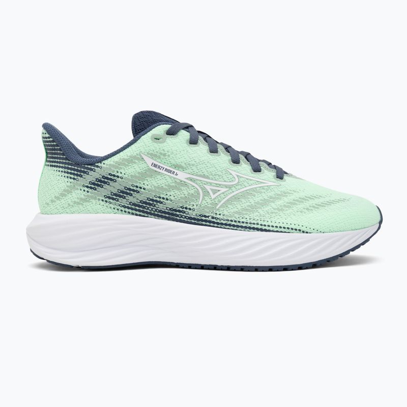 Scarpe da corsa per bambini Mizuno Enerzy Rider Jr neo mint/white/vintage indigo 2