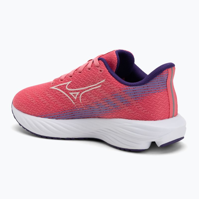 Scarpe da corsa per bambini Mizuno Enerzy Rider Jr camelliarose/ snowwhite/violiet 3