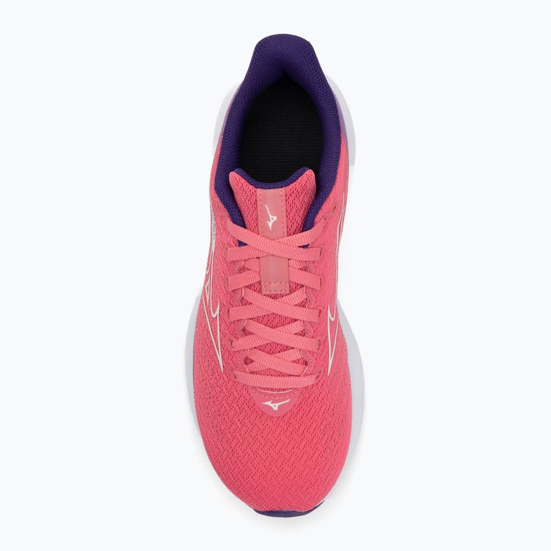 Scarpe da corsa per bambini Mizuno Enerzy Rider Jr camelliarose/ snowwhite/violiet 5