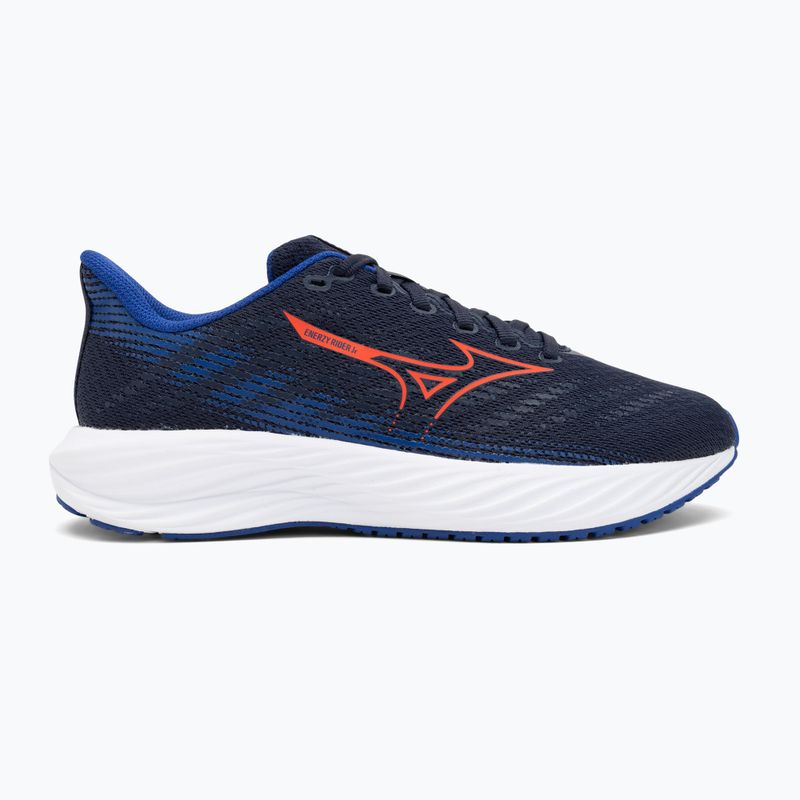 Scarpe da corsa per bambini Mizuno Enerzy Rider Jr peacoat/ignitionred/ reflective blue 2