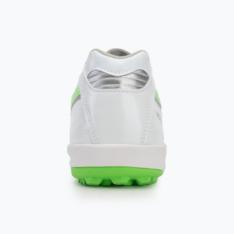 Scarpe da calcio Mizuno Morelia Sala Elite TF da uomo bianco/verde neon/argento galassia 6