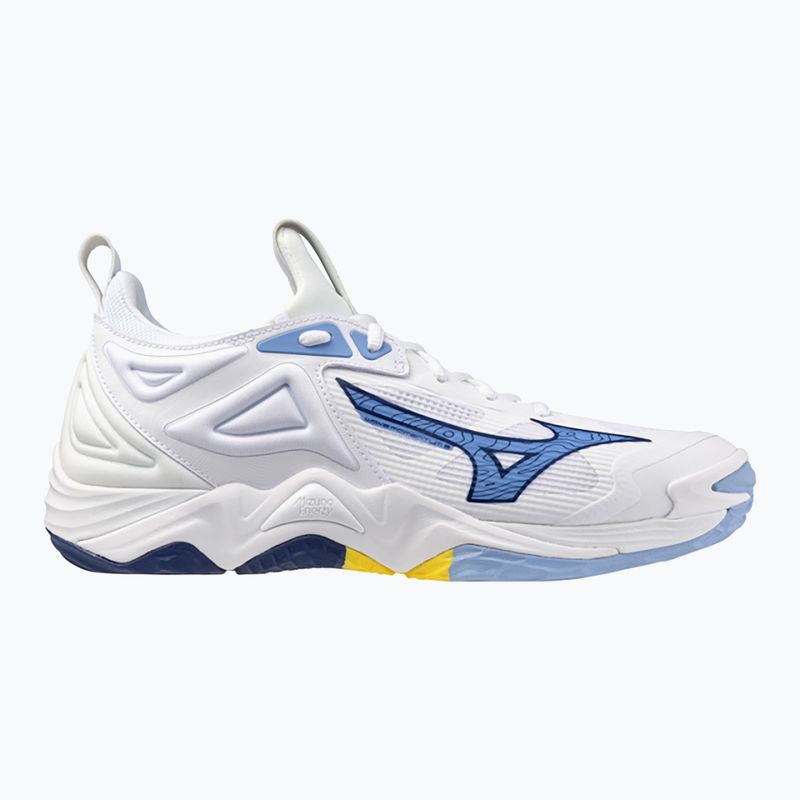 Mizuno Wave Momentum 3 scarpe da pallavolo bianco/bellwether blu/bel air blu 8