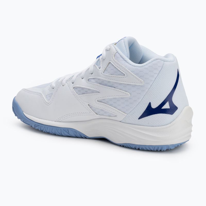 Scarpa da pallavolo Mizuno Thunder Blade Z Mid bianco/blu scuro/blu scuro 3