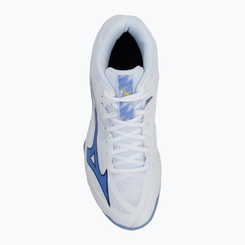 Scarpa da pallavolo Mizuno Thunder Blade Z Mid bianco/blu scuro/blu scuro 5