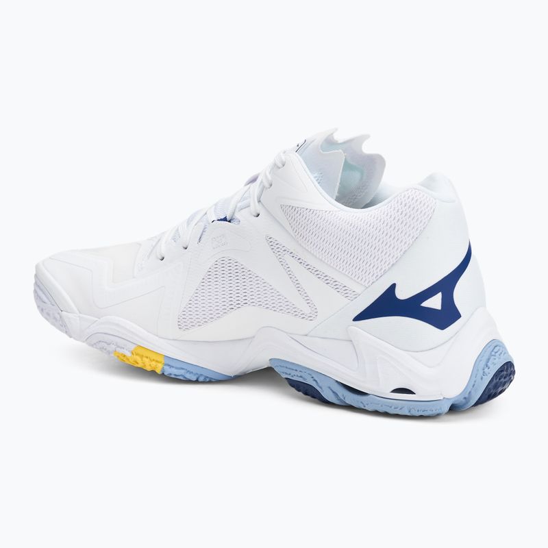 Mizuno Wave Lightning Z8 Mid scarpe da pallavolo bianco/blu/bel air blue 3