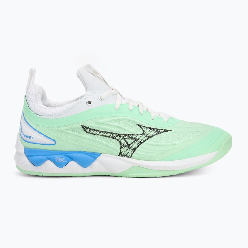 Mizuno Wave Luminous 3 neo scarpe da pallavolo menta/nero/blu di frontiera 2