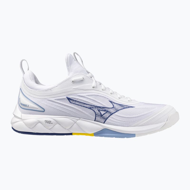 Scarpe da pallavolo Mizuno Wave Luminous 3 bianche/blu bellwether/belairblu 8