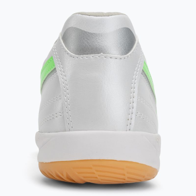 Scarpe da calcio da uomo Mizuno Morelia Sala Pro IN bianco/verde neon/argento galassia 6