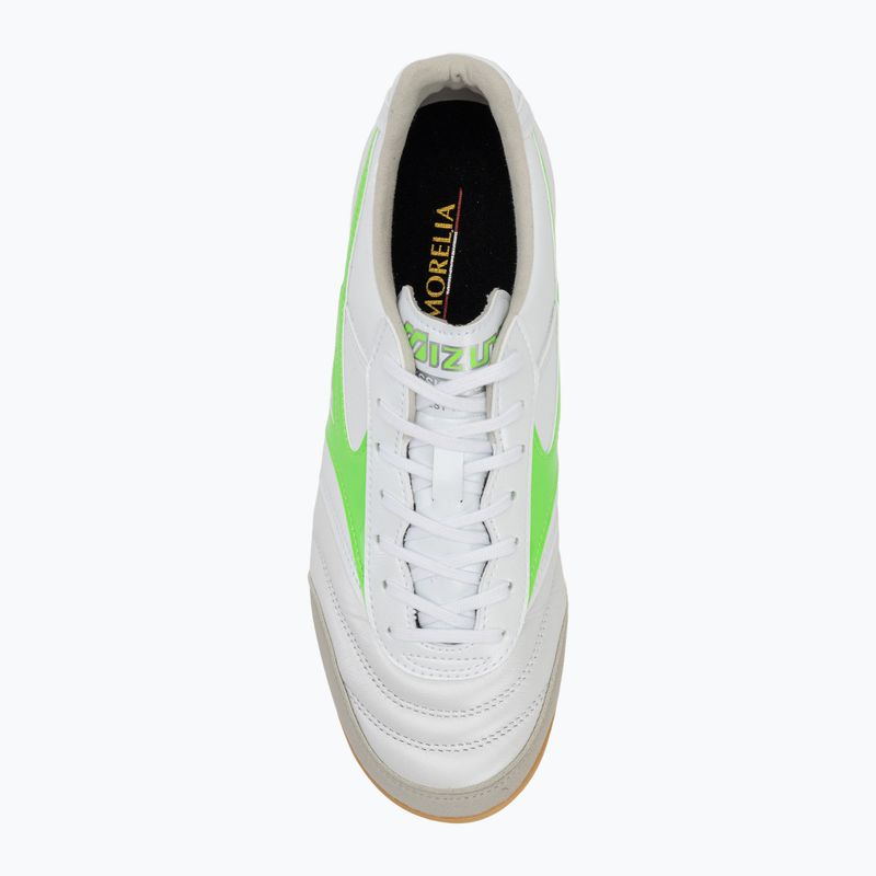 Mizuno Morelia Sala Elite IN scarpe da calcio da uomo bianco/verde neon/argento galassia 5