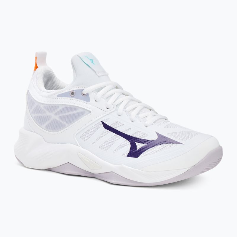 Scarpe da pallavolo Mizuno Wave Dimension bianco/viola indaco/rosa camelia