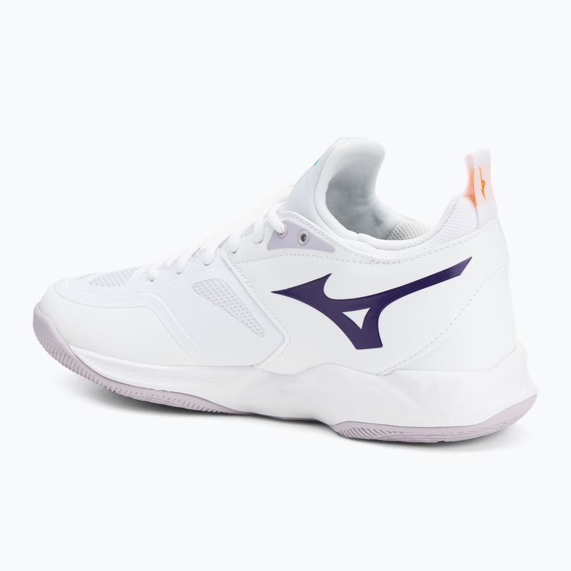 Scarpe da pallavolo Mizuno Wave Dimension bianco/viola indaco/rosa camelia 3
