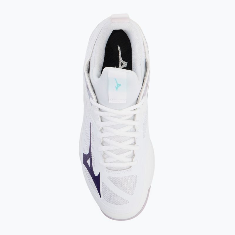 Scarpe da pallavolo Mizuno Wave Dimension bianco/viola indaco/rosa camelia 5