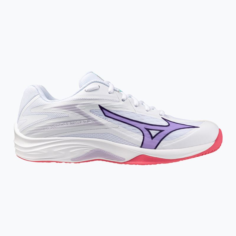 Scarpa da pallavolo Mizuno Thunder Blade Z bianco/viola indaco/rosa camelia 8