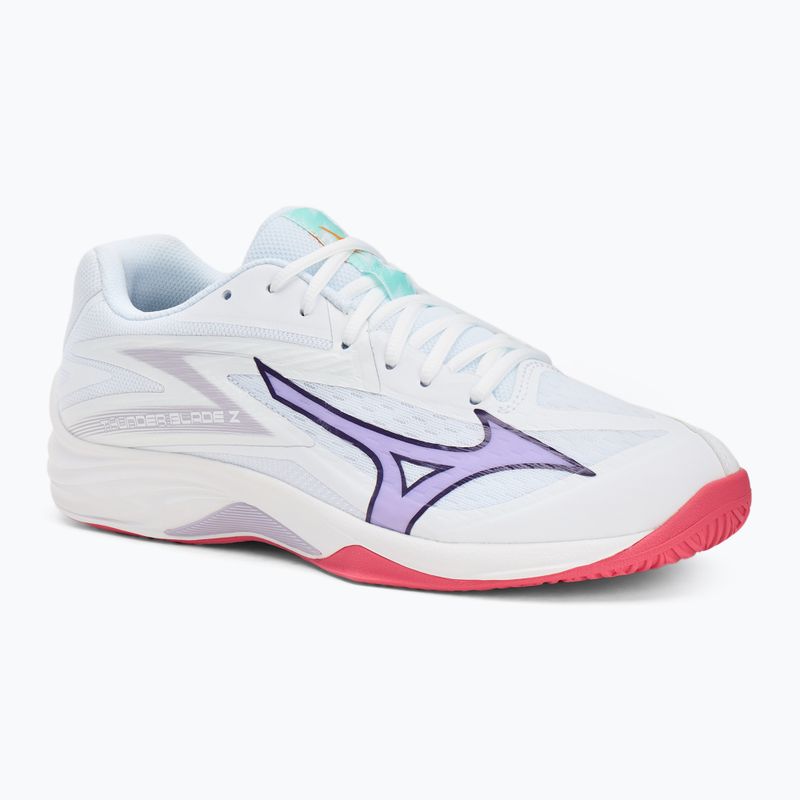 Scarpa da pallavolo Mizuno Thunder Blade Z bianco/viola indaco/rosa camelia