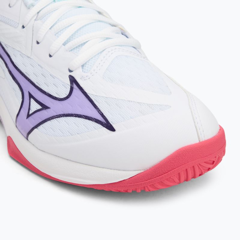 Scarpa da pallavolo Mizuno Thunder Blade Z bianco/viola indaco/rosa camelia 7