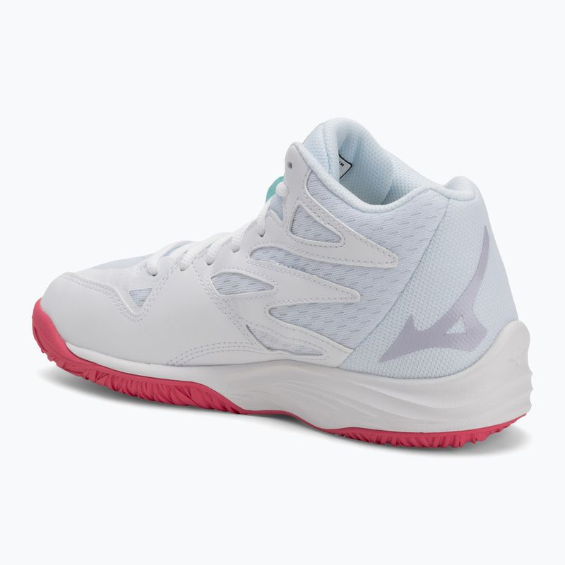 Scarpe da pallavolo da donna Mizuno Thunder Blade Z Mid bianco/viola indaco/camellaros 3