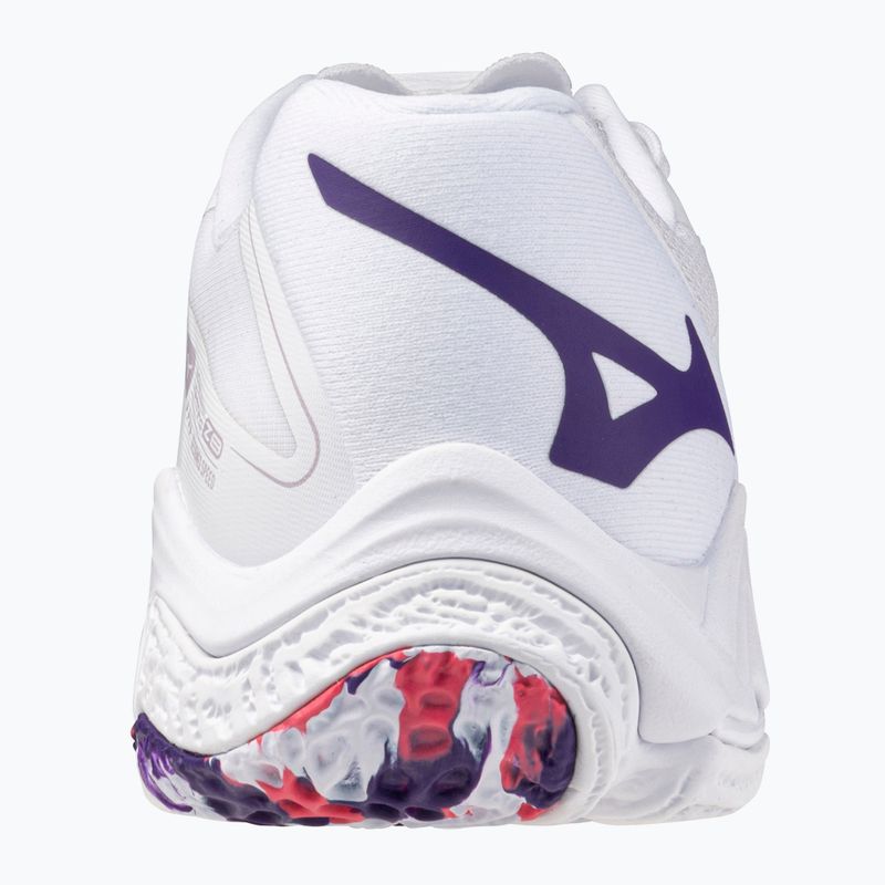 Scarpe da pallavolo donna Mizuno Wave Lightning Z8 bianche/viola indaco/camelliaros 10