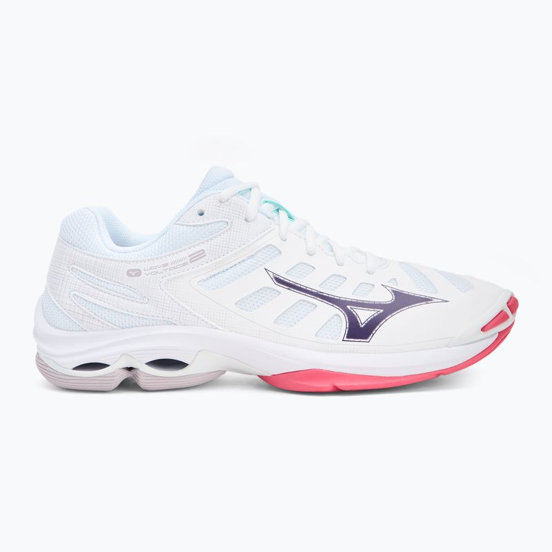 Scarpe da pallavolo Mizuno Wave Voltage 2 bianco/viola indaco/rosa camelia 2