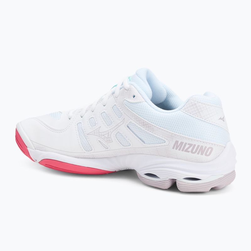 Scarpe da pallavolo Mizuno Wave Voltage 2 bianco/viola indaco/rosa camelia 3