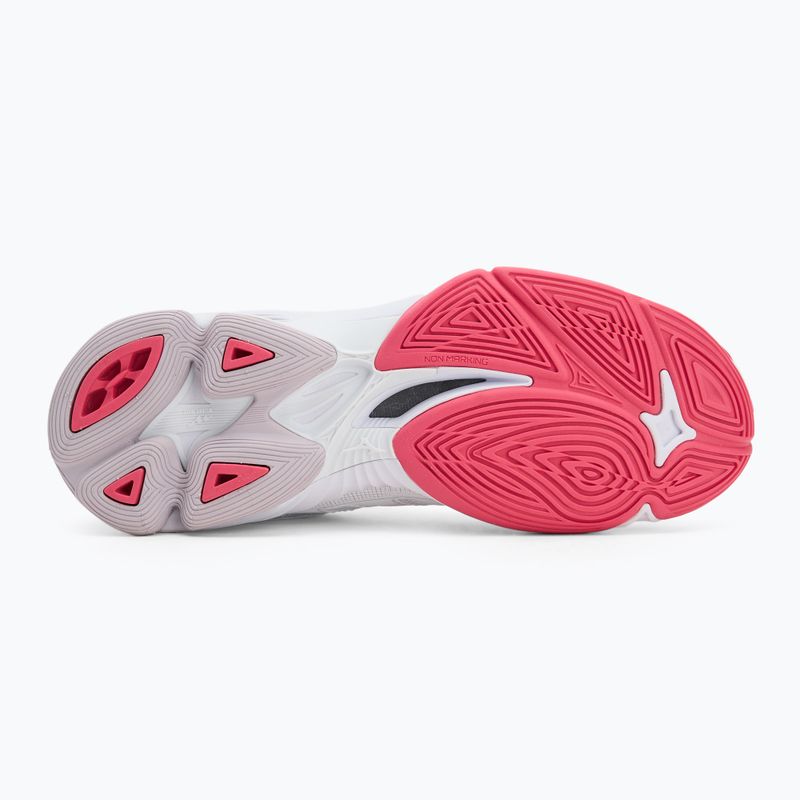 Scarpe da pallavolo Mizuno Wave Voltage 2 bianco/viola indaco/rosa camelia 4