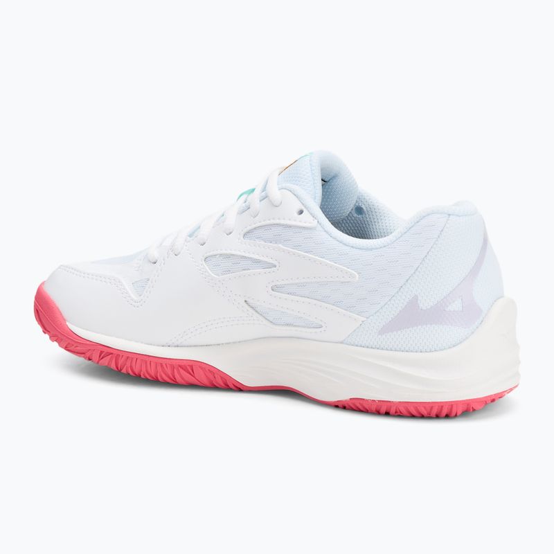 Scarpe da pallavolo per bambini Mizuno Lightning Star Z7 bianco/violetto indaco/rosa camelia 3