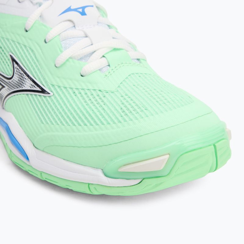 Mizuno Wave Stealth 6 scarpe neo menta/nero/blu di frontiera 7
